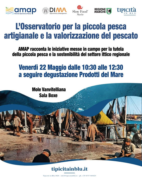 22/05/2026: L’Osservatorio per la piccola pesca artigianale e la valorizzazione del pescato